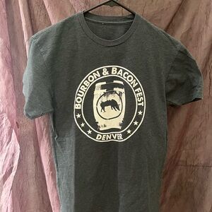 T shirt from Bourbon & Bacon Fest Denver